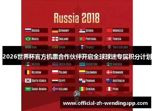 2026世界杯官方机票合作伙伴开启全球球迷专属积分计划